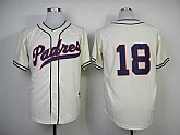San Diego Padres #18 Carlos Quentin Cream 1948 Mitchell And Ness Throwback Stitched MLB Jersey Sanguo,baseball caps,new era cap wholesale,wholesale hats